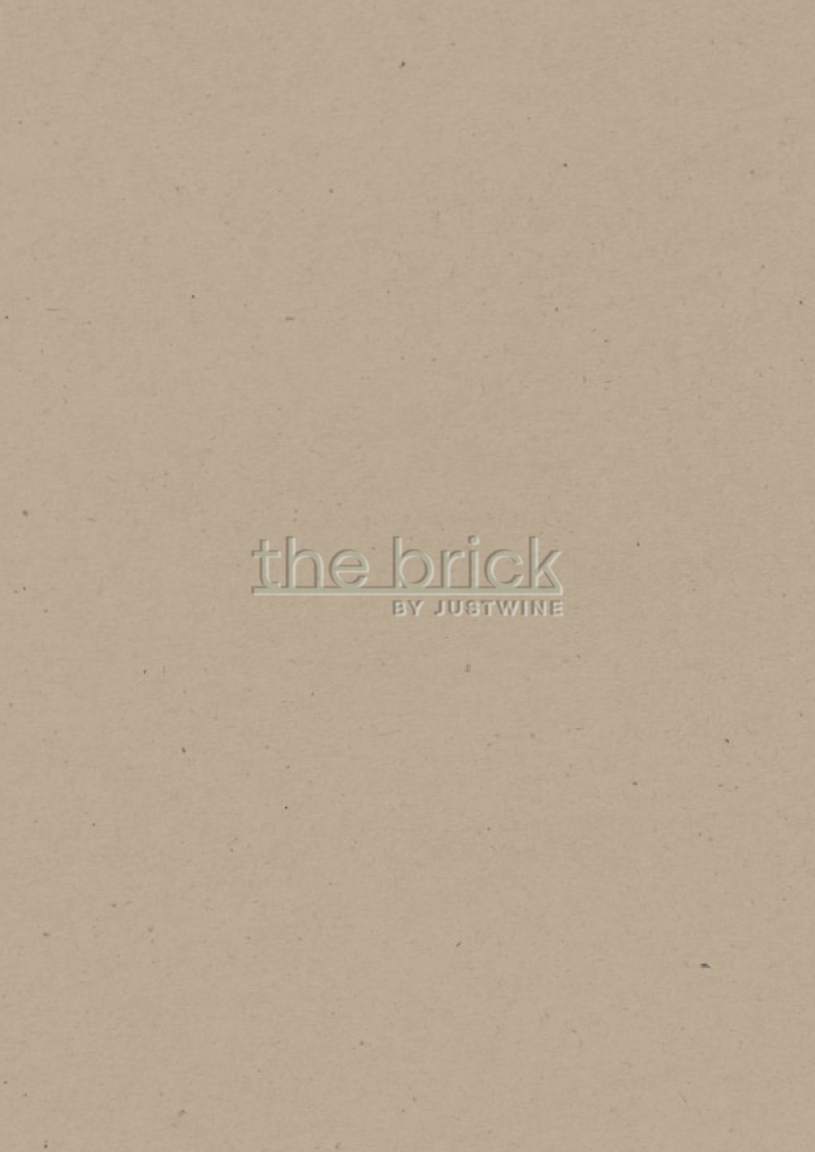 The Brick By Just Wine TTDI Menu